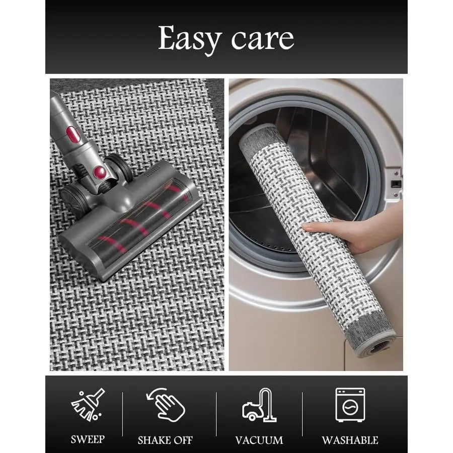 Non-Slip Kitchen Rugs Sets of 2 Extra Large Runner Rugs, Washable.