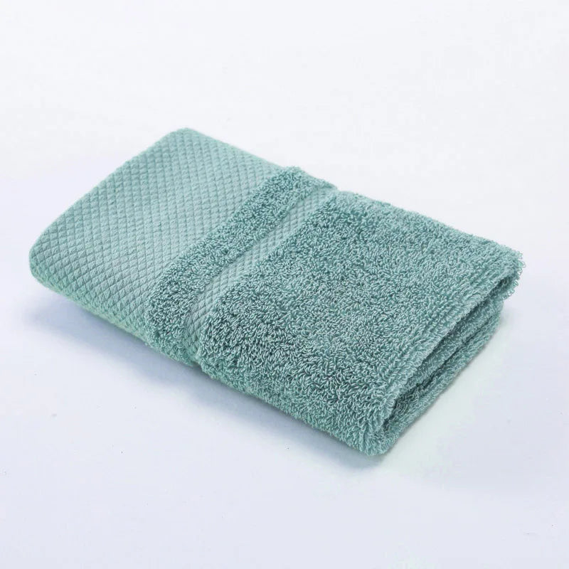 Solid Color Cotton Super Absorbent Hand Towel Face Hand Towel Thicken Soft Bathroom Towels.
