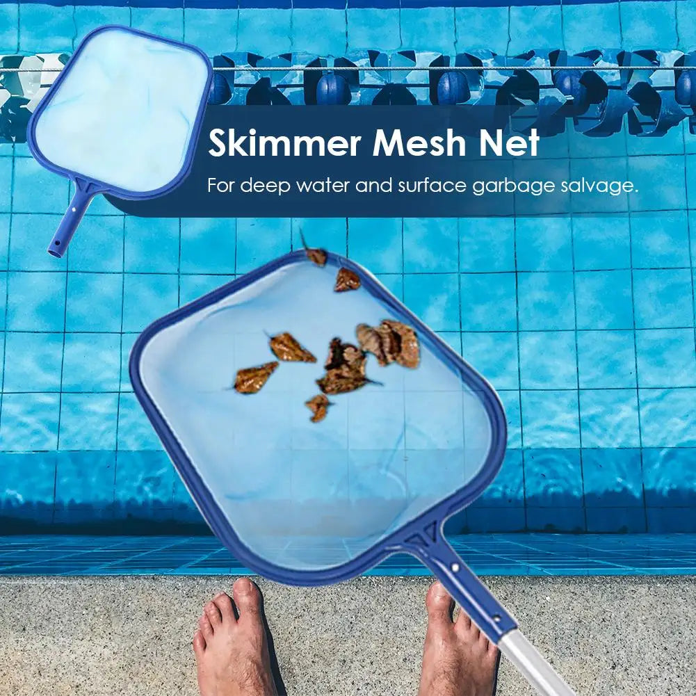 Leaf Skimmer Swimming Pools Cleaning Net SPA Rake Leaf Mesh Deep Bag Pond Leaves.