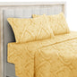 Lux Decor 4-Piece Paisley Bed Sheet Set – Soft Brushed Microfiber Sheets – Wrinkle-Resistant Bedding