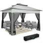 12x12 Pop up Gazebo with Mosquito Netting, Outdoor Canopy Tent with Carry Bag, for Backyard, etc.