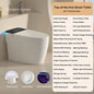 Smart Toilet with Built-in Bidet, AUTO Open/Close, Water Sprayer, AUTO Dual Flush, Heated Bidet Toilet Seat.