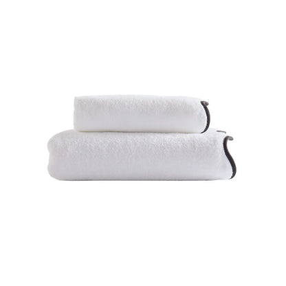 Scalloped Edge Bath Towels – Soft & Absorbent Towels for Bathroom, Quick-Drying Cotton Towels