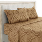 Lux Decor 4-Piece Paisley Bed Sheet Set – Soft Brushed Microfiber Sheets – Wrinkle-Resistant Bedding