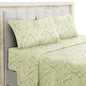 Lux Decor 4-Piece Paisley Bed Sheet Set – Soft Brushed Microfiber Sheets – Wrinkle-Resistant Bedding