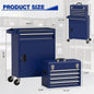 5 Drawer Tools Chest, Tool Cabinet with Universal Lockable Wheels.