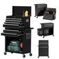 Kieperi 8 Drawer Tools ChestOrganizable Tool Box with Detachable Top Box for Workshop