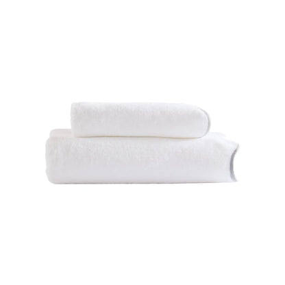 Scalloped Edge Bath Towels – Soft & Absorbent Towels for Bathroom, Quick-Drying Cotton Towels