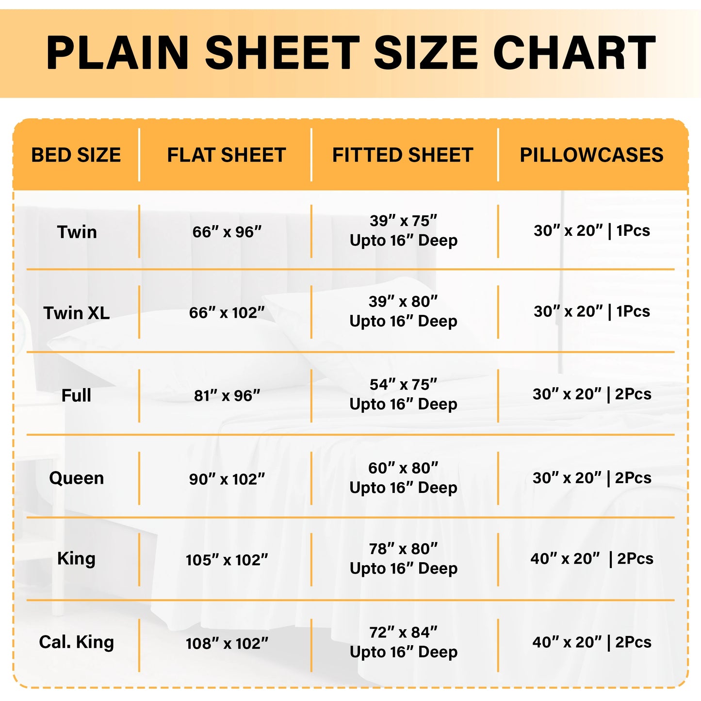 Lux Décor 6Pc Solid Sheet Set – Brushed Microfiber, 16" Deep Pockets, with Embroidered & Plain Pillowcases