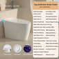 Smart Toilet with Built-in Bidet, AUTO Open/Close, Water Sprayer, AUTO Dual Flush, Heated Bidet Toilet Seat.