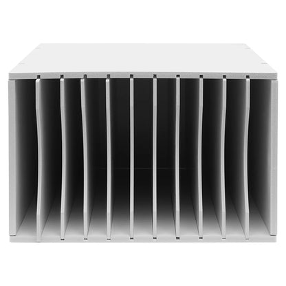 Adjustable Desktop File Organizer, 11 Compartments, Removable Dividers for Office Supplies.