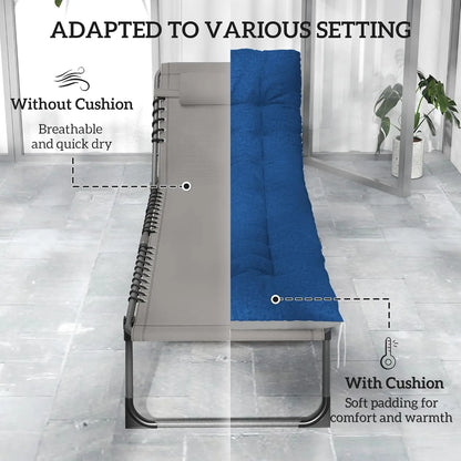 Chaise Lounge Chair Outdoor Set of 2, 5-Position Adjustable Outdoor Pool Lounge Chairs.
