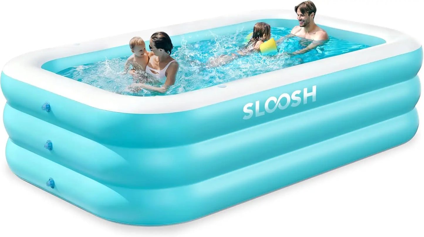 JOYFY Inflatable Pool with Seats, Full-Sized Inflatable Swimming Pool for Summer time.