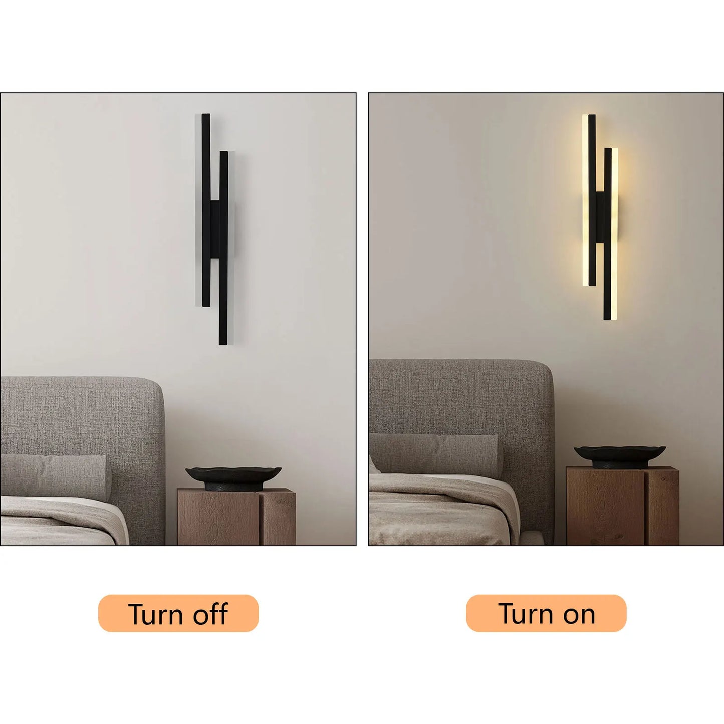 Set the Perfect Mood! 10W Dimmable LED Wall Sconce with Adjustable Color Temperature, Lighting.