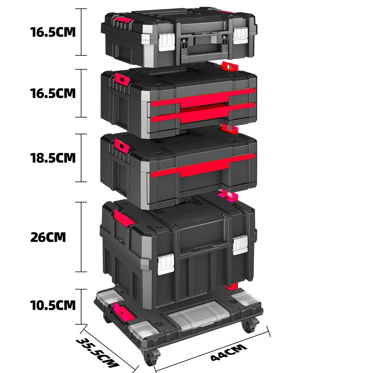 Electrical Appliances. For sale separately. Stackable roller toolbox, plastic portable folding storage box.
