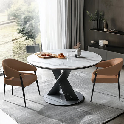 2-Piece Luxury Dining Chairs Microfiber Leather Padded Seat Modern for Home Office & Dining Room