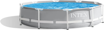 10ft x 30in Above Ground Swimming Pool Set with Filter Pump, Puncture and Rust Resistant.