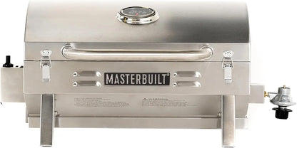 Portable Propane Gas Grill with Folding Legs, Chrome-Coated Warming Rack in Stainless Steel, Model