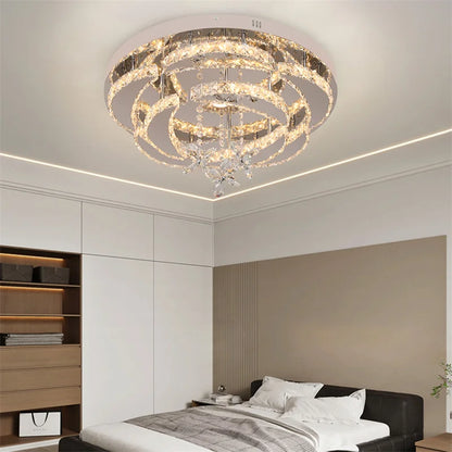 Crystal Ceiling Lamp Led Chandelier Modern Pendant Lighting Fixture.
