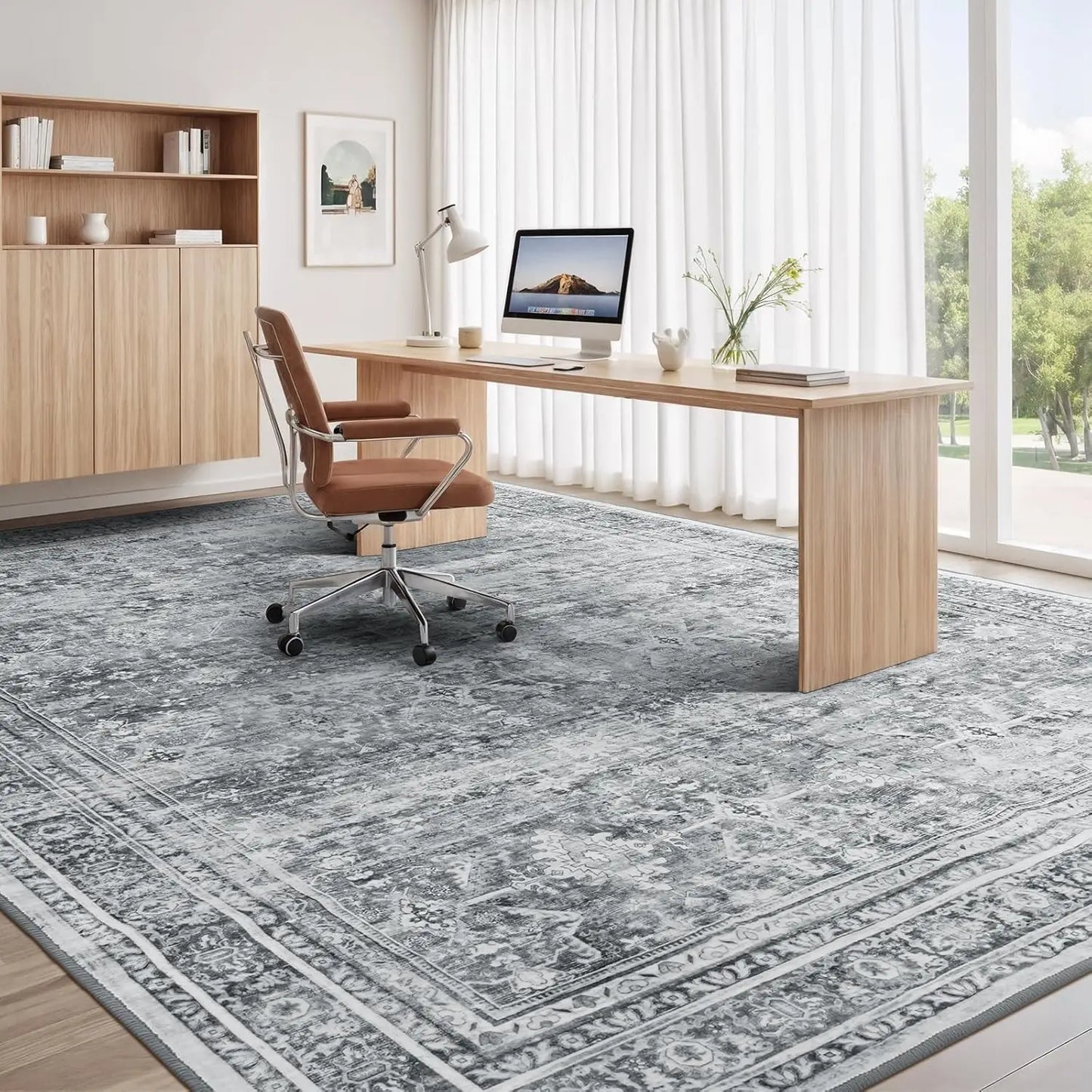 Modern Gray Area Carpet