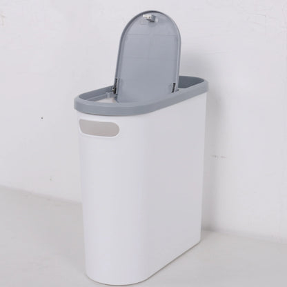 2/1 Pack Bathroom Trash Can, Small Durable Plastic Trash Can, Easy to Clean, Space-Saving.