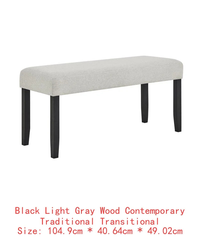 Contemporary 7pc Dining Set with White Faux Marble Rectangular Table and Full Back Upholstered Chairs.