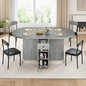 Compact 4-Person Folding Dining Set: Space-Saving Kitchen Table and Chairs Combo