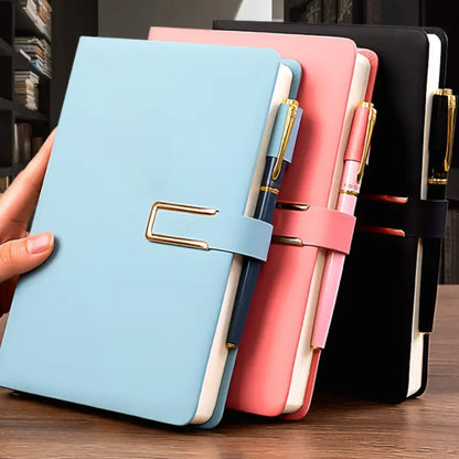 Retro Notebook Soft Leather Cover 200/360 Pages Agenda for Students Business Office School.