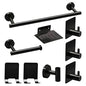 Bathroom Hardware Set 7Pcs Bathroom Towel Rack, Hand Towel Bars Toilet Paper Holders, Towel Rings, Robe Hooks