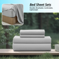 3/4Pcs soft solid color fashionable home bedding set, 1 fitted sheet, 1 flat sheet, 1/ 2 pillowcases