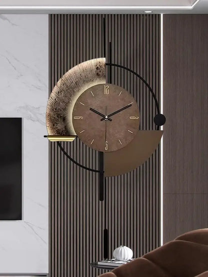 Wall Clock, Decorative Clock with Pendulum, Silent Quality Battery Operated.