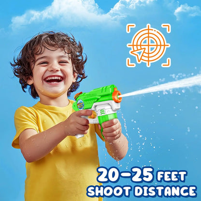 6-Pack Water Guns for Kids and Adults, Long Range Squirt Toys for Pool Fun
