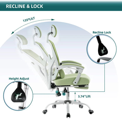 Ergonomic Reclining High Back Mesh Rocking Gaming Chair.