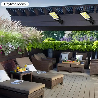 1/2/4-Pack Solar Street Lights, LED Outdoor Wall Lights, Remote Control and Motion Sensor & 3 Modes.