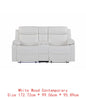3-Piece Reclining Sofa Set with LED Lights – Sofa, Loveseat & Recliner for Living Room.