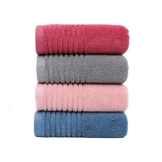 6PCS Red Bamboo Fiber Towels Sets Home Bath, Face Towel Thick Absorbent Luxury