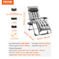 Zero Gravity Chair, Recliner Lounge Chair Adjustable with Cushion Footrest & Cupholder.