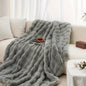 [Cozy|Faux Rabbit] Soft, Warm, 1pc Cozy Faux Rabbit Fleece Blanket- Bedroom, Guest Room, Living Room