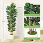 5/6/7 FT Artificial Fiddle Leaf Fig Tree with Pot Faux with Artificial Plants for Home