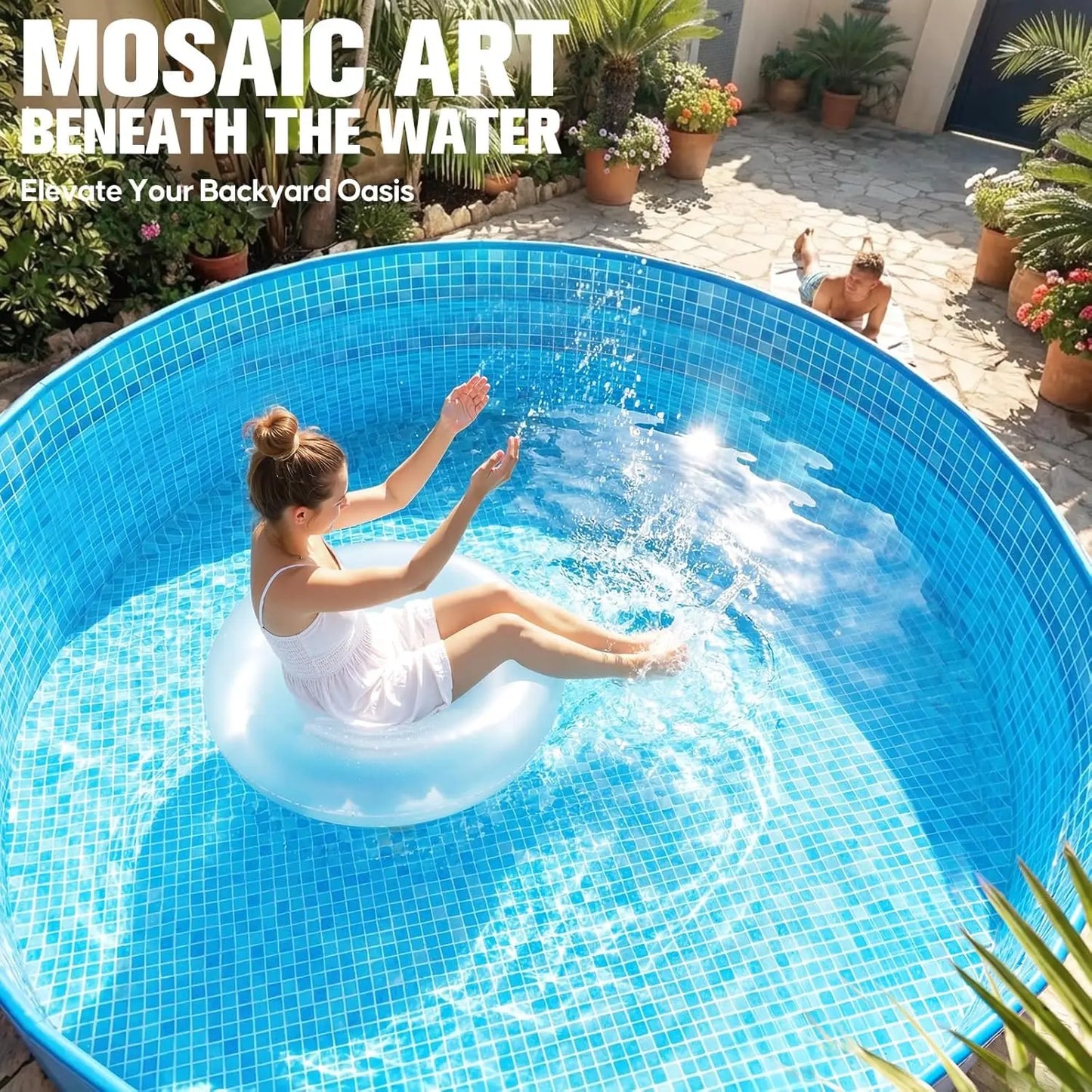 2026 Extra Large Foldable Pool, Non-Inflatable Pool for Adult, Foldable Swimming Pool.