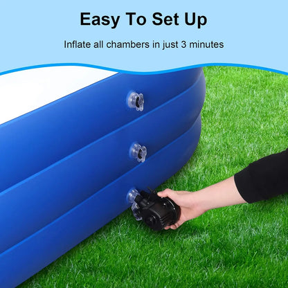 Inflatable Pool for Kids and Adults, 120" X 72" X 22" Oversized Thickened Family Pool for Toddlers
