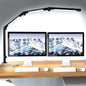 LED Desk Lamp with Clamp Flexible 4 sections Swing Arm Three light sources.