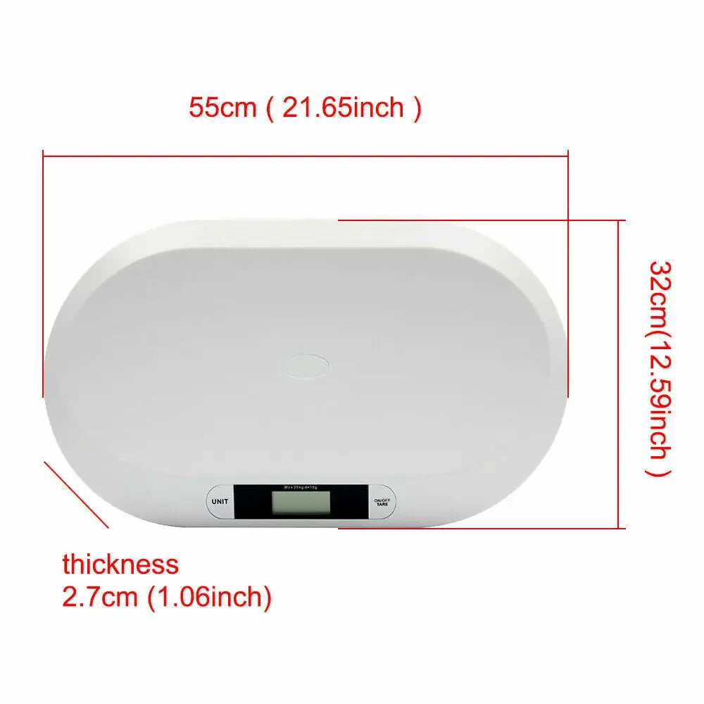 Digital Baby, Kitchen & Pet Scale Tare Function Accurate Measurement for Weighing.