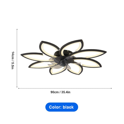 Modern Dining Table LED Lamp Ceiling Fan Light Remote Ventilator Home Lighting.