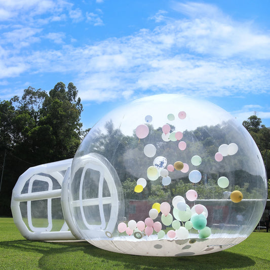 Inflatable 10FT PVC Bubble House Inflatable Children's Toys Outdoor Castle With 750W Air Blower 100 balloons