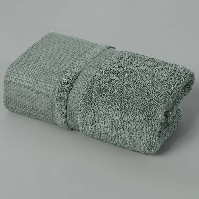 Solid Color Cotton Super Absorbent Hand Towel Face Hand Towel Thicken Soft Bathroom Towels.