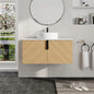 36 Inch Floating Bathroom Vanity with Sink Top Combo, Wood Single Sink.