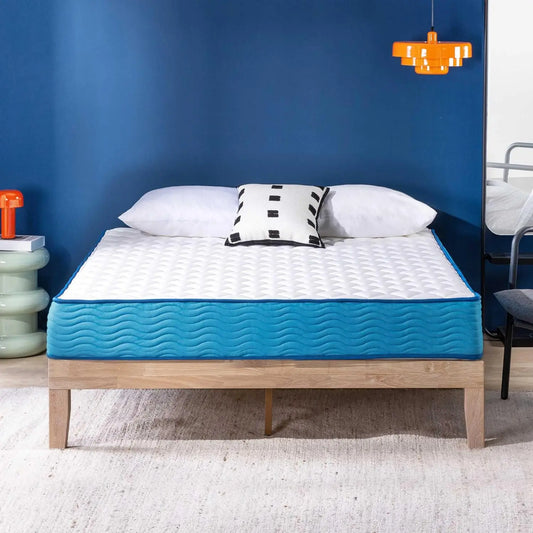 10 Inch Hybrid Mattress with Pocketed Coils and Certified Safe Foam, Twin Size in a Box