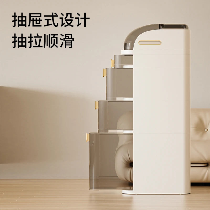 1 Piece Plastic 18Cm Narrow Size Gap Storage Cabinet Drawer, for Bathroom.