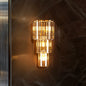 Modern Crystal Wall Lamp 3-Layer Wall Crystal Sconce Light, Led Corn Lights.